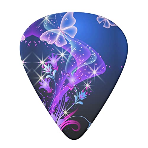 Purple Butterfly Lot de 6 médiators pour guitare acoustique, guitare électrique, basse, ukulélé – fins, moyens et épais - Les Beatles, Paul McCartney, John Lennon, RIngo Starr, George Harrison Purple Butterfly Lot de 6 médiators pour guitare acoustique, guitare électrique, basse, ukulélé - fins, moyens et épais – Image 4