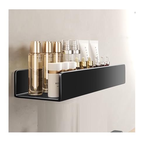 Meoky mensola da Bagno Senza forare mensola da Bagno mensola da Doccia mensola da Parete mensola da Doccia mensola da Bagno Nera,2,70cm