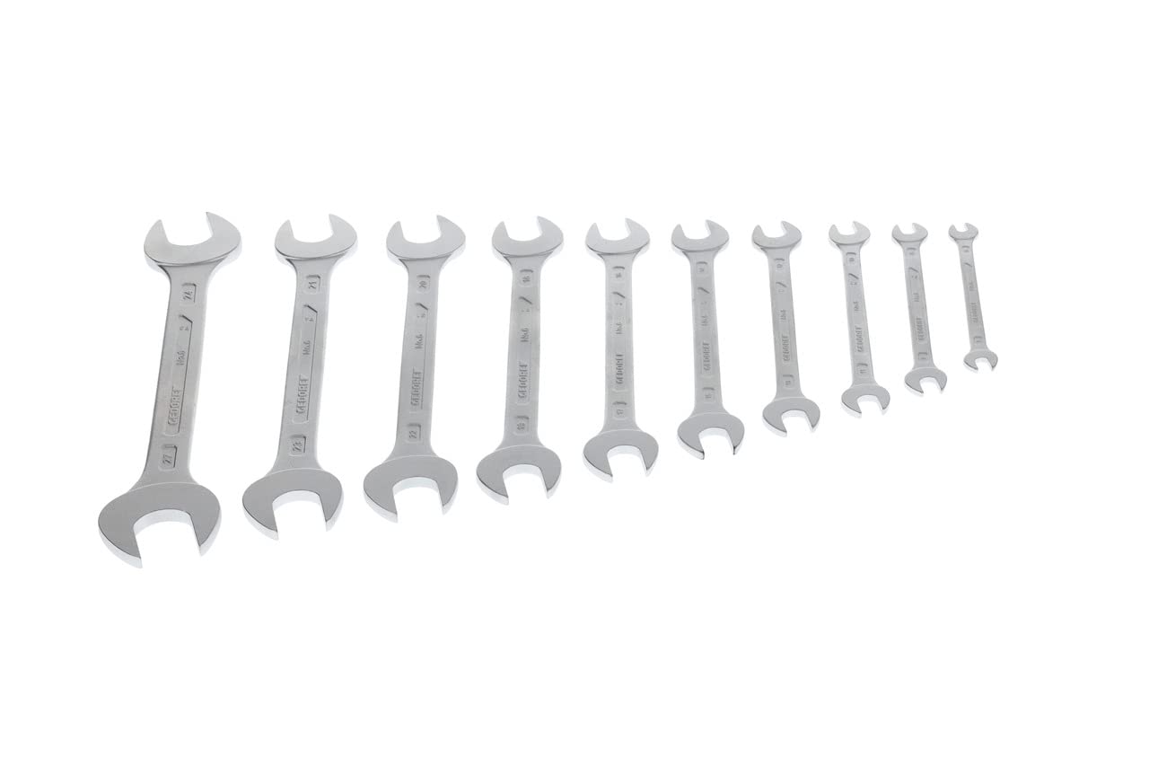 Zestaw kluczy płaskich 2-stronnych DIN3110 6-27mm 10 sztuk GEDORE