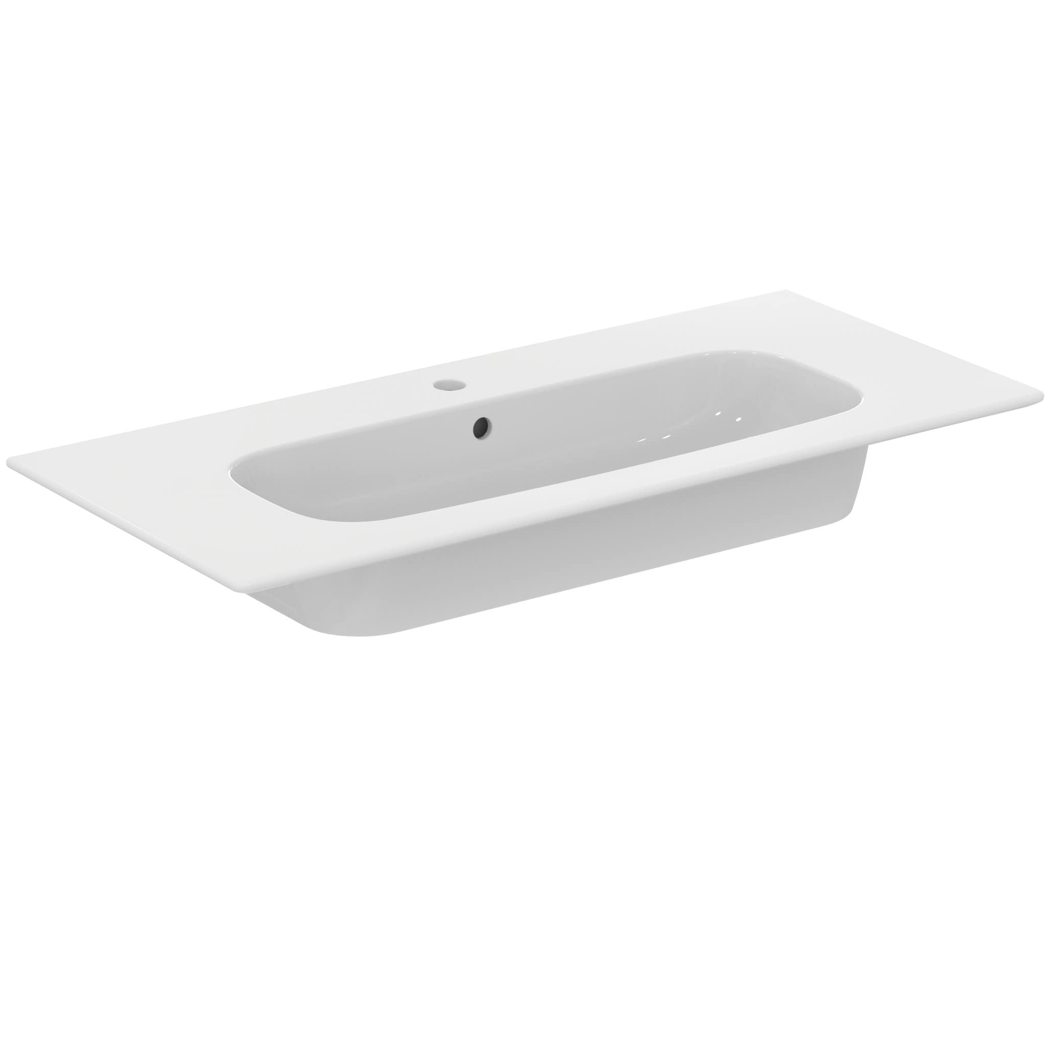 Lavabo plan Ideal Standard I.LIFE A en céramique blanche 104 cm t462101