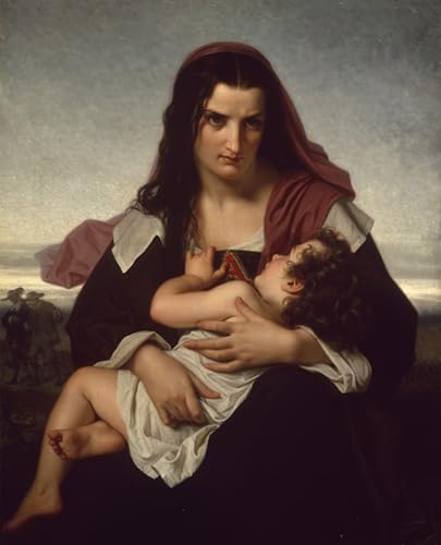 Impressions d'art mural la lettre écarlate Hugues Merle toile de qualité