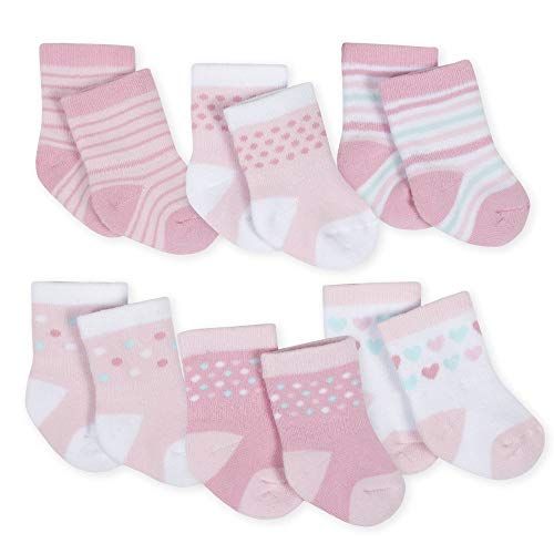 Image of Gerber Baby 6-Pair Wiggle Proof Sock