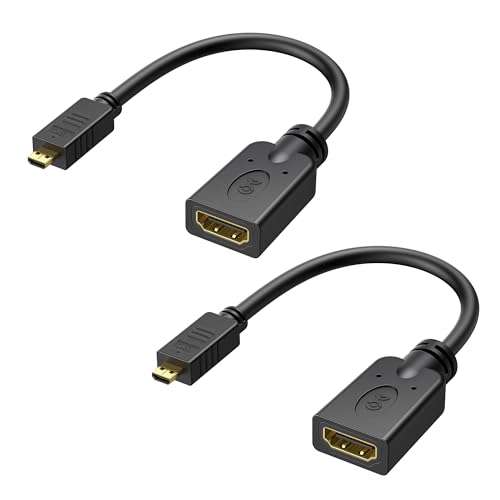 Amazon | Cable Matters 2本セット 4K Micro HDMI 変換アダプター