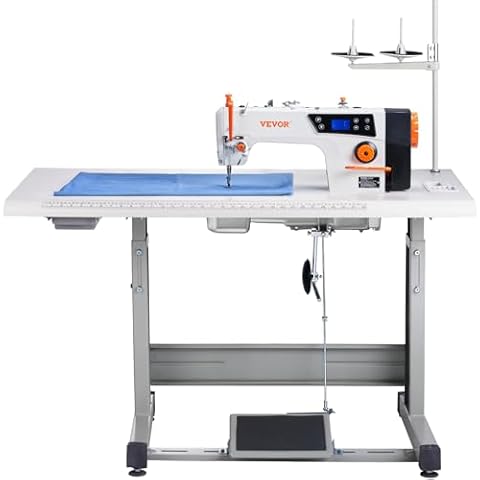 VEVOR Industrial Sewing Machine with Servo Motor Cover