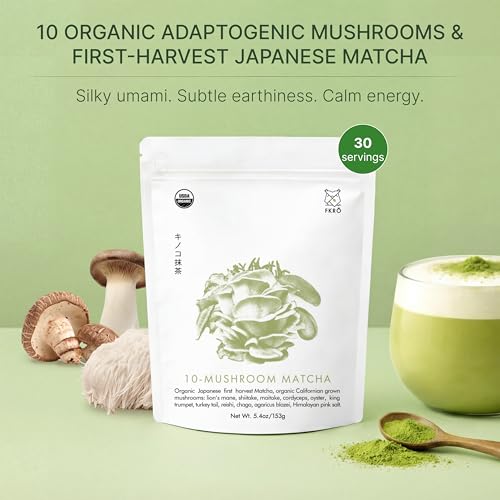 Té matcha orgánico con setas adaptogénicas 30 porciones miniatura 3