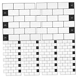 Conception auto-adhésive : adhère facilement au mur sans avoir besoin de colle supplémentaire, carreaux à décoller et à coller, papier peint mural de de salle de bain imperméable
