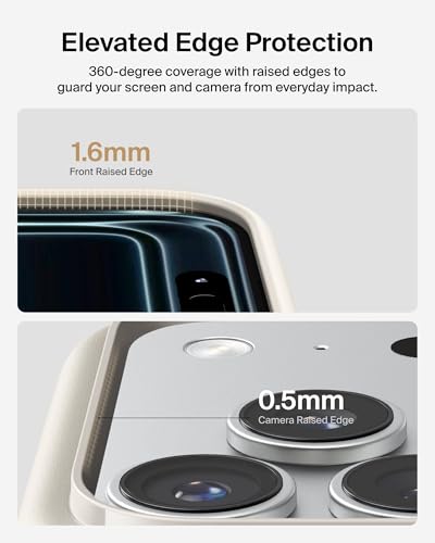 Belkin Capa para iPhone 17 Pro, protetora, compatível com MagSafe com revestimento tratado antiarranhões e anti-amarelamento, controle de câmera sensível ao toque – grau militar, design fino, à prova