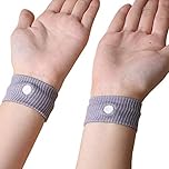 Boolavard 4Pcs Travel Wristbands,Anti-Nausea Motion Sickness Relief Wrist Band, for Morning Sickness, Acupressure Wristbands for Nausea Relief Car Sickness Bracelet (2 Pairs)