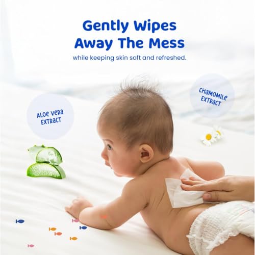 Image of Bumtum Baby Chota Bheem Gentle Soft Moisturizing Wet Wipes With Lid | 20 X 14Cm, Aloe Vera & Chamomile Extracts | Paraben & Sulfate Free (Pack of 3, 72 Pcs. Per Pack)