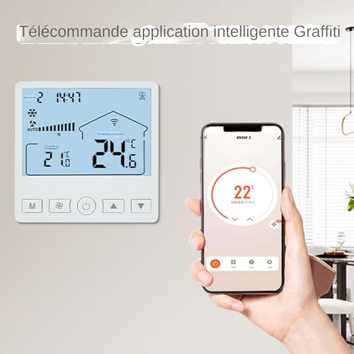 Thermostat intelligent domestique triphasé LCD haute précision