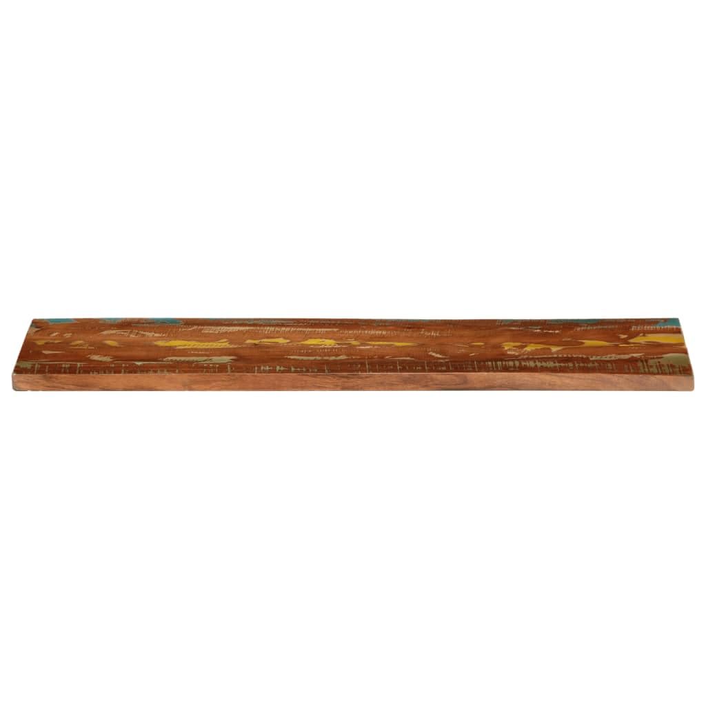 Tablero de mesa de madera maciza, rectangular, madera vieja, 110 x 20 x 3,8 cm, reemplazable, rústico, hecho a mano, de madera maciza única para comedor, hogar o negocios