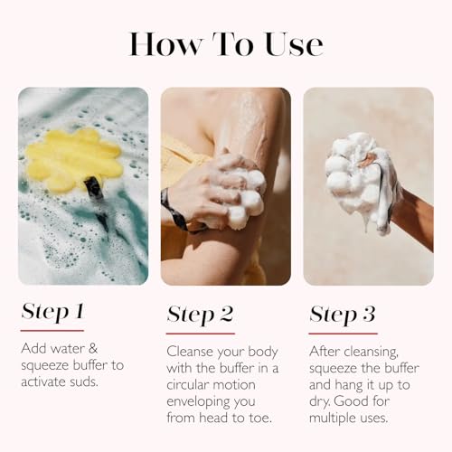 Spongellé BCDLFP Spongelle Freesia Pear Wild Flower Buffer Body Scrubber | Bath & Shower Loofah thumb #5