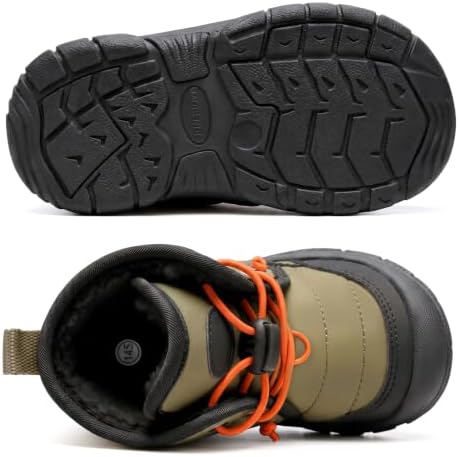 Toddler Boy Winter Boots Baby Snow Booties Infant Soft Sole Outdoor Shoes - 2