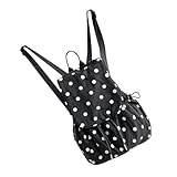 Mochilas Monedero para Mujer Mujer Nylon Mochila Escolar Ligero Casual Mochila para Viajes Compras Viaje Mochila, Negro