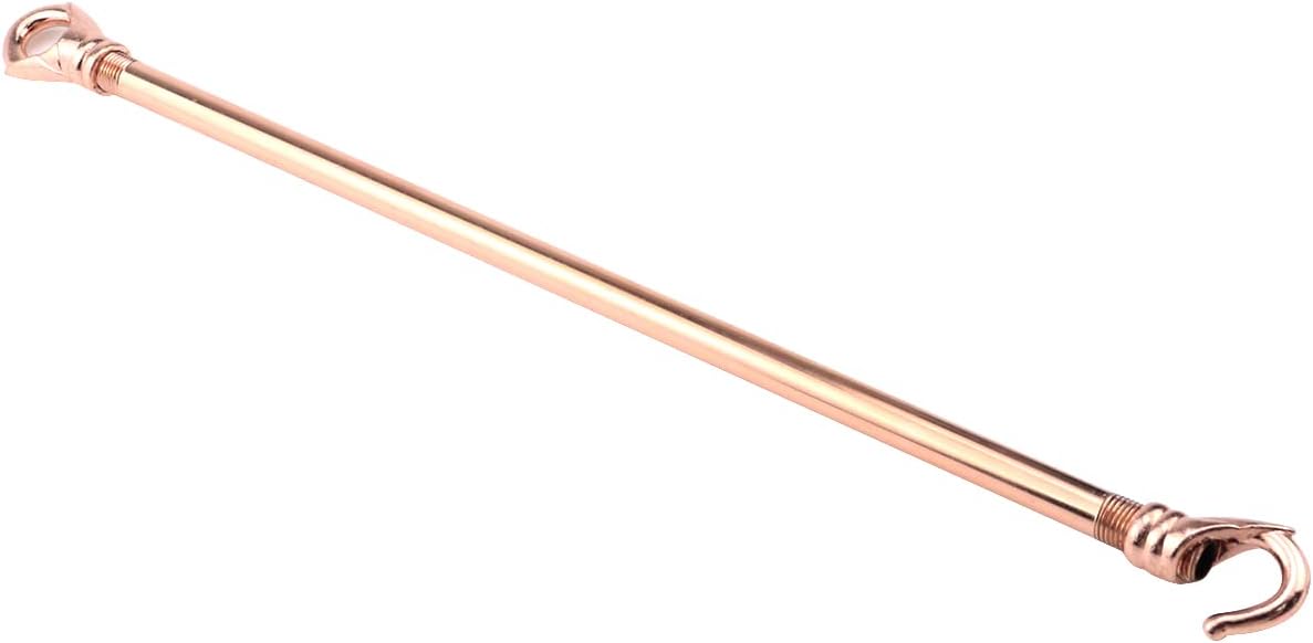 HEVSTIL 2Pack Lighting Fixture Downrods,Chandelier Ceiling Support Pendant Light Fixture Ceiling Light Support Rod with Hook for Pendant Light, Chandeliers,30CM Rose Gold