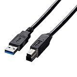 iBUFFALO USBケーブル 3.0対応 A-TYPE:USB3.0-B-TYPE 2m ブラック BSUAB320BK