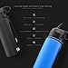 BLU All-in-ONE | Vacuum Insulated Stainless Steel Water Bottle Flask with a Filter (26oz) | Made in The USA | Removes 99.99% contaminants (Regular - Black)