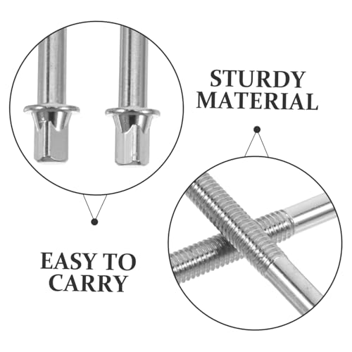 Totority 60mm Tornillos de Montaje para Batería 2pcs Acero Inoxidable con Arandelas para Hardware de Batería miniatura 3