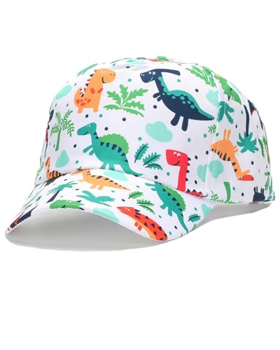 TPZORJX gorra niño， Classic Baby Gorra de béisbol Dinosaurio Niños Niñas Sombrero para el Sol Algodón Primavera Verano Niños Visera Sombreros，gorra niño 3 años，gorro niños 2 años