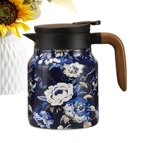Olla infusora de té portátil para camping e interior con colador integrado 2