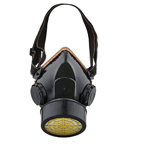 Ewolee mascarilla de protección respiratoria, máscara de gas de carbón activado, máscara de pintura contra polvo fino / partículas, para barnizar, polvo, pulido mecánico, soldadura