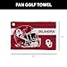 Northwest NCAA Oklahoma Sooners Golf Towel – Official Licensed Microfiber Waffle Fabric, Absorbent 16x25 in Club Cleaning Accessory, Light Up Design