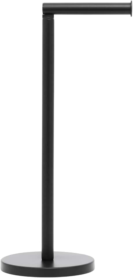 Mimo Style Suporte para Papel Higiênico de Chão em Inox Black