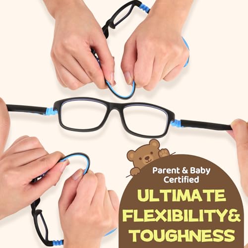 Image of Bluelight Kids Glasses, Unbreakable TR90 Frame for New Year Gifts - 360 Flexible, Lightweight & Safe Eyeglasses