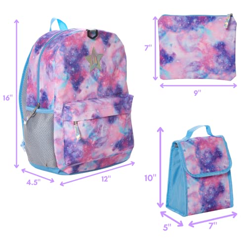 CLUB-LIBBY-LU-Light-Pink-Galaxy-Backpack-Set-for-Girls-16-inch-6-Pieces-Includes-Foldable-Lunch-Bag-Water-Bottle-Scrunchie-Pencil-Case