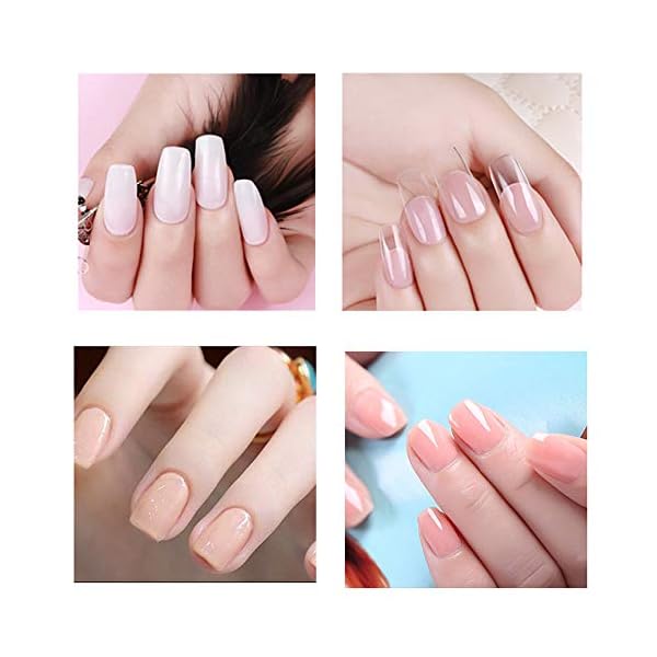 Nagel Kit 30ML Gel Acryl Quick Building Gel Nagelverl?ngerung Gel Builder Set Acryl Gel mit 48 St¨¹ck Nagelspitzen Form – Bild 7