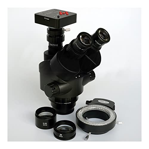 �������L�b�g 38MP HDMI 60SPF BLACK 3.5X-90X �����œ_�O��Y�[�����̌������w�b�h +144LED �����������Y�A�_�v�^�[(3.5X-90X 0.5X 2.0X,144PCS LED)