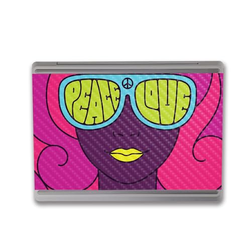 Image of MightySkins Carbon Fiber Skin Compatible With Microsoft Surface Laptop Go 3 (2023) Full Wrap Kit - Fluorescent Rave | Protective, Durable Textured Carbon Fiber Finish | Easy To Apply | Made in the USA