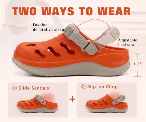 Image of KuaiLu Womens Classic Recovery Clogs Comfortable Walking Cushion Sandals for Women Relif Plantar Fasciitis Ladies Orthotic Arch Support Slip-on Mules, Adult Slip Resistant Shoes
