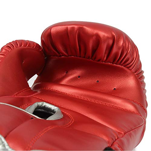 Luva de Boxe Energy, Tamanho 10Oz,MKS, Vermelho Metálico