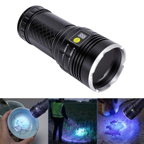 Torche UV 365 nm haut de gamme avec affichage numérique intelligent et charge Type-C - 7