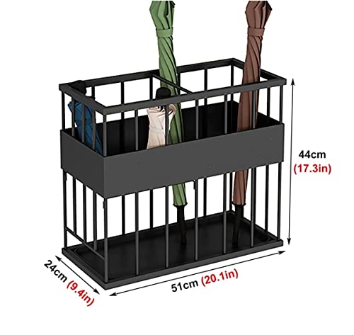 Soporte para paraguas de metal rectangular para pasillos de apartamentos 3