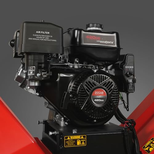 Mechmaxx B150 6'' Inch 420Cc 15Hp E-Start Gas Powered 4-Wheels Wood Chipper Shredder Mulcher thumb #8