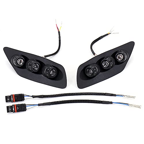 ACSUZ 2Pcs Motorcycle LED Rear Flasher Indicator Blinker Lamp Turn Signal Light Accessorie for BMW S1000RR S1000rr S 1000 RR 2020 2021 2022,Black