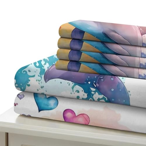 Parure de lit 3D effet dauphin en microfibre de qualité - 7