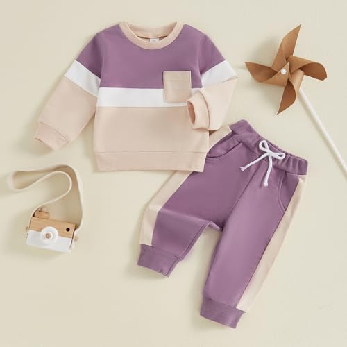 Mubineo Toddler Baby Boy Clothes Fashion Long Sleeve Sweatshirt Sweatpant Outfits Fall Winter Tops Pant Outfit Sweatsuit3