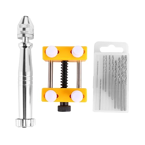LALAFINA Manual Drill Mini Tool Hand Drill for Diamond Beads Aluminum Craft Vise