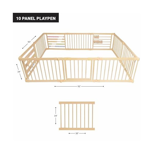 Wooden playpen extra large for toddlers and babies 810 wood playpen panels foldable playpen adjustable baby playpen wooden foldable baby playpen extra large baby playpen baby play gate  urban country home decor