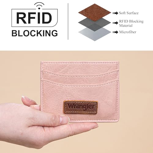 Montana West X Wrangler Credit Card Holder Rfid Wallet Women Slim Card Wallet Minimalist Ladies Wallet with 4 Card Slots3