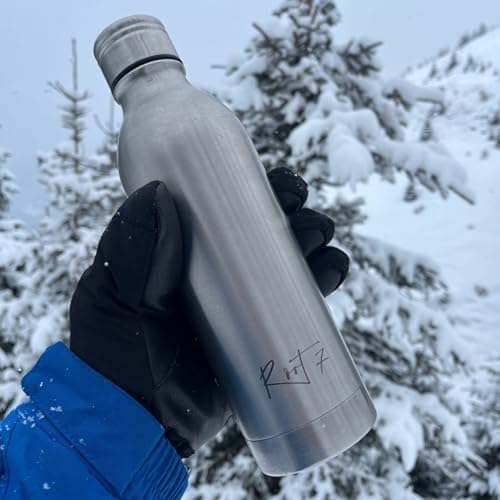 Root7 - Thermosflasche 350ml, Thermo Trinkflasche Just Steel – Ansicht 5
