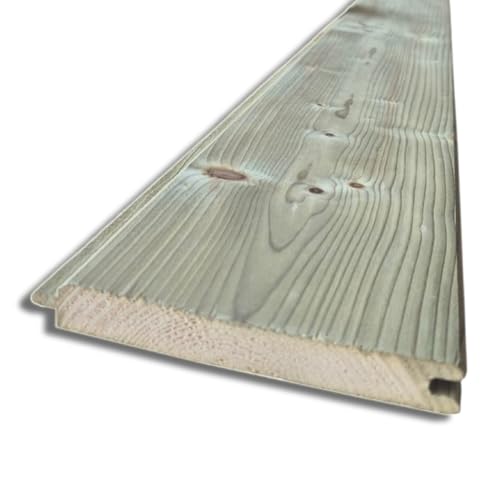Perlina in legno di abete impregnato, 15 cm x 2 cm, lunghezza 250 cm, per bricolage, rivestimenti