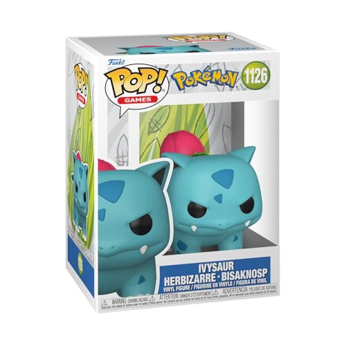 Funko POP Games: Pokemon - Ivysaur - Figura in vinile da collezione - Idea regalo - Prodotto ufficiale - Giocattoli per bambini e adulti - Modello di figura per collezionisti ed esposizione