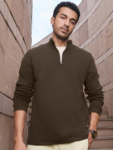 Image of XYXX IntelliSmooth Pulse Relaxed Fit Half-Zip Sweatshirt For Men