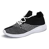  Zapatillas Deportes Mujer Antideslizante Respirable Zapatos para Correr Casuales Athletic Al Aire Libre Negro 38