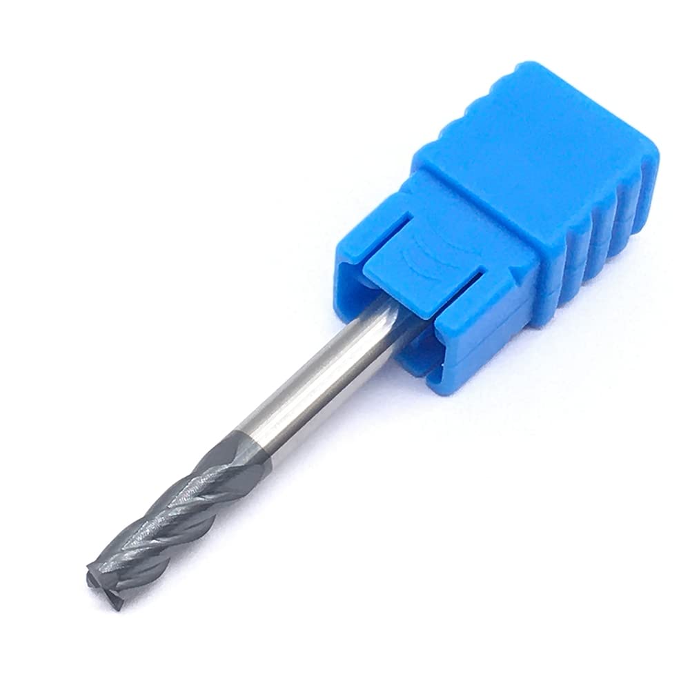 Endmills Alloy 1Pcs HRC50 4 Flute 4.0xD4X50L CNC Lathe Carbide Tungsten Steel Milling Cutter Flat Bottom Four Blade End Mill - (Angle: HRC50 4 Flute 4.0MM)