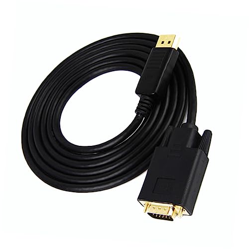 Add-onputer Peripherals- L Displayport Male to Vga Female Black Adapter Cable - 8 in. - 5 Pack of 8